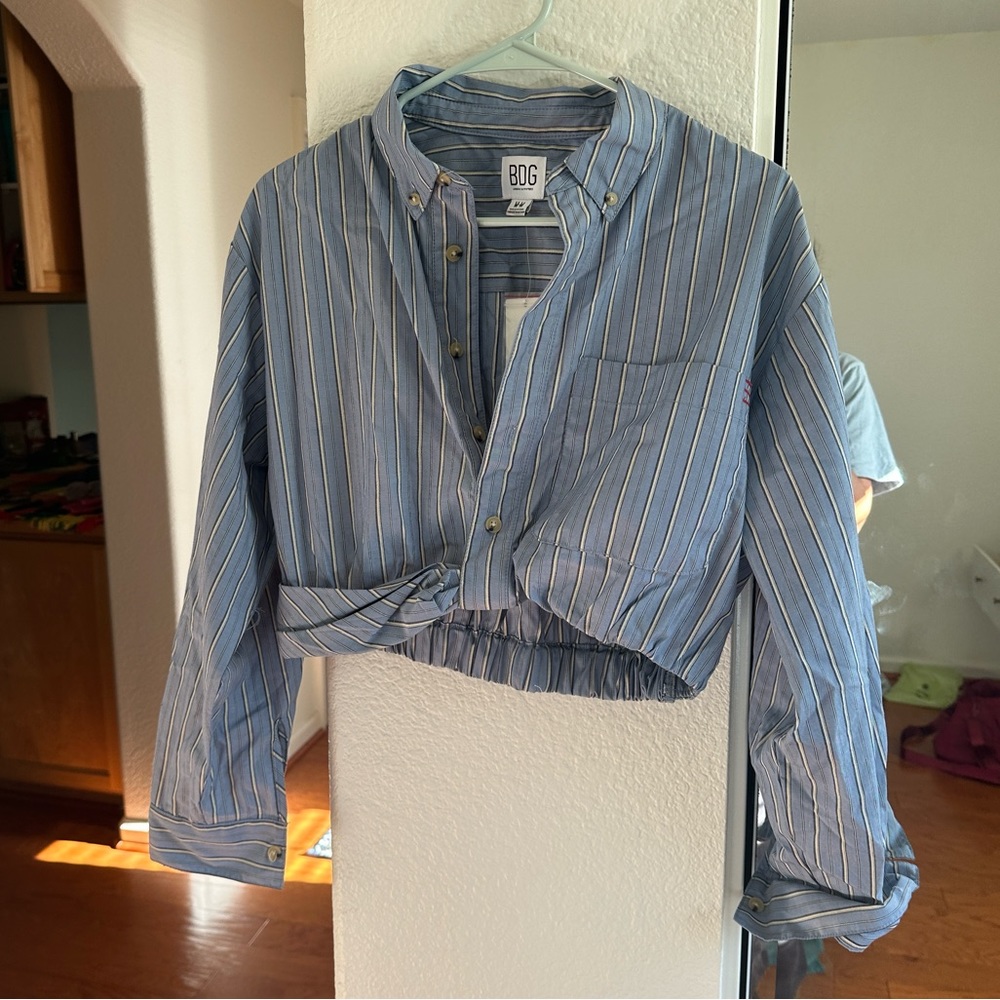 Urban Outfitters BDG Cropped Checked Shirt NWT